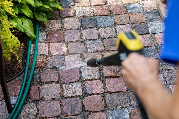 Paver Sidewalk Cleaning in Binghamton