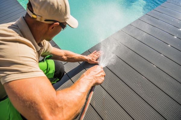 Pool Area Power Washing in Binghamton