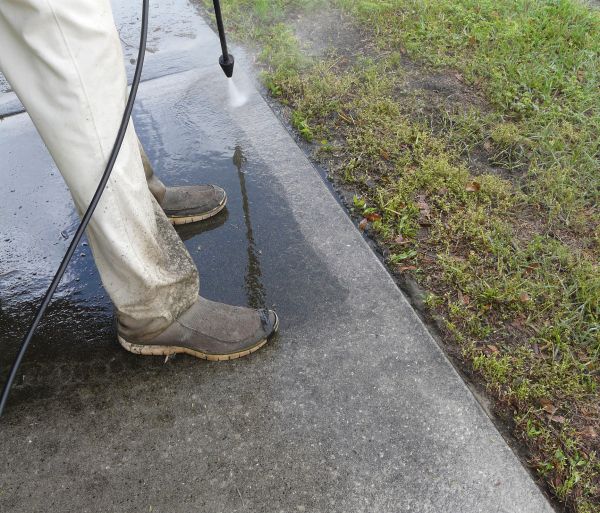 Concrete Slab Powerwashing in Binghamton